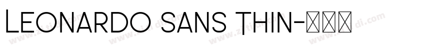 Leonardo Sans Thin字体转换